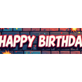 thumbnail image 4 of Colorful Arcade Themed Happy Birthday Banner Backdrop Party Decorations for Birthday Party Gaming Themed Events Photography Props Photo Booth Setups, 4 of 4