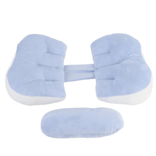 Pregnancy Wedge Pillow, Side Sleeping Pillow, Belly Support Pillow, U shaped Design for Optimal Support, Polyester Fiber Material