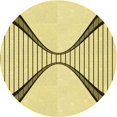 thumbnail image 1 of Ahgly Company Tapis d'Intérieur Lavable en Machine Carré Transitionnel Jaune Soleil, 3 Pieds Carré, 1 of 7