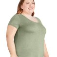 thumbnail image 4 of George Plus Women's V-Neckline Tee, 4 of 6