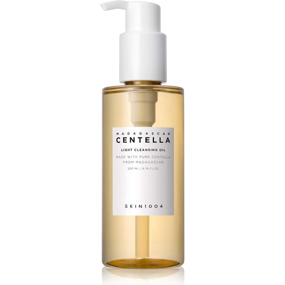 SKIN1004 , Huile Nettoyante Légère à la Centella de Madagascar, Huile Pure et Légère à Effet Nettoyant Frais, Nettoyage Micellaire Hypoallergénique, 6,76 Onces Liquides