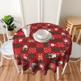 thumbnail image 4 of MesaSe Merry Christmas  Tablecloth 60 Inch，Winter Snowflake Decorative  Table Cloth with Dust-Proof Wrinkle Resistant for Home Kitchen Dining Room Patio Outdoor Picnic Party, 4 of 10