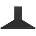 thumbnail image 2 of Ancona Hotte de Cuisinière Pyramidale Murale Convertible 36” 450 CFM en Acier Inoxydable Noir, 2 of 6