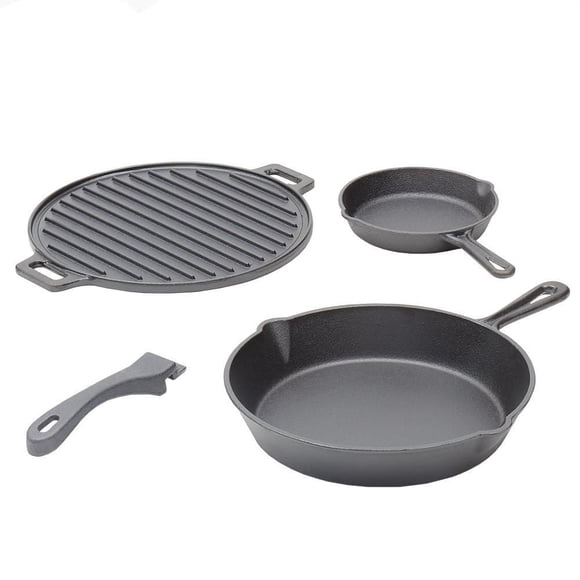 Home Basics Ensemble de cuisine en fonte 4 pièces