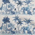 thumbnail image 1 of oneOone Cotton Cambric Medium Blue Fabric Tropical Craft Projects Decor Fabric Printed By The Yard 42 Inch Wide, 1 of 4