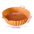 thumbnail image 3 of TIMIFIS Air Fryer Silicone Liners Kitchen Essentials Reusable Air Fryer Silicone Baking Pan Air Fryer Silicone Pad Air Fryer Lined 7.5 Inch Apartment Essentials For First Apartment, 3 of 6