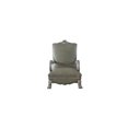 thumbnail image 2 of ACME Chaise d'Appoint Dresden en Blanc Os Vintage et PU, 2 of 5