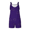 thumbnail image 4 of Penkiiy Combinaison Décontractée Sans Manches pour Femme, Polyester, Violet, G, 4 of 6