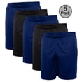 thumbnail image 1 of Blank Activewear Pack of 5 Men's short, Quick Dry Performance fabric, 1 of 3