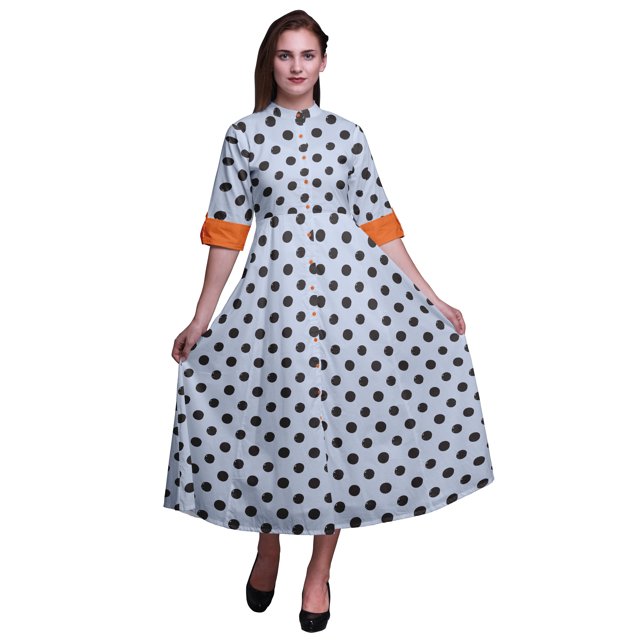 Bimba Robe Chemise Mi-Mollet à Manches Retroussables Imprimé Géométrique pour Femmes - Très Petit
