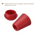 thumbnail image 4 of Unique Bargains Lot de 20 Butée d'Extrémité en Plastique pour Cordon, Verrou d'Extrémité de Cordon, Attache de Corde, Rouge, 4 of 5
