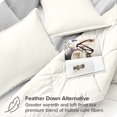 thumbnail image 3 of Bare Home Goose Down Alternative Comforter Set - 3 Piece Set - Full/Double, Cream, 3 of 7