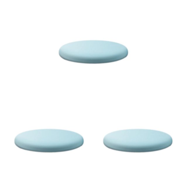 kurtrusly Coussin de Chaise Polyvalent Adapté à Toute Chaise à la Maison Coussin Rond Coussins de Siège en Polyester Coussins de Chaise Bleu Clair 40cm 3ensemble