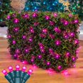 thumbnail image 1 of Novelty Lights 4x6 Pink LED Net Lights, 100 LEDs, Green Wire, Outdoor, 1 of 5