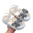 thumbnail image 1 of Baby Toddler Girls Soft Open Toe Summer Sandals Flower Princess Flat Shoes, 1 of 6