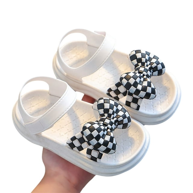 Baby Toddler Girls Soft Open Toe Summer Sandals Flower Princess Flat Shoes