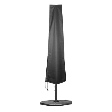 Housse de Parasol de Patio en Tissu Oxford 420D Imperméable Housse de Pluie pour Parasol Extérieur avec Cordon de Serrage Étui Protecteur contre la Poussière
