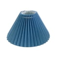 thumbnail image 1 of Modern Pleated Lampshade E27 Ceiling Light Shade Barrel for Floor Lamp Office Blue, 1 of 7