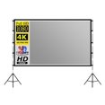 thumbnail image 1 of With Stand Metal Telescopic Tube With Carry Bag Grey Anti-Light 84 100 120 Inch For Home Theater Outdoor Projector Screen ,Easy to Use, 1 of 4
