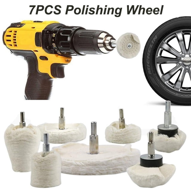 SDNall 7PCS Polishing Disc For Polisher And Electric Screwdriver For Wheel Polishing