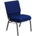 thumbnail image 1 of Flash Furniture Hercules Series Navy Blue Fabric Church Chair, 1 of 9