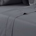 thumbnail image 2 of Benjara BM231571 Tulsa 1200 Thread Count Tri Blend Grand Sheet Set&44; Gris Foncé - 6 Pièces, 2 of 5