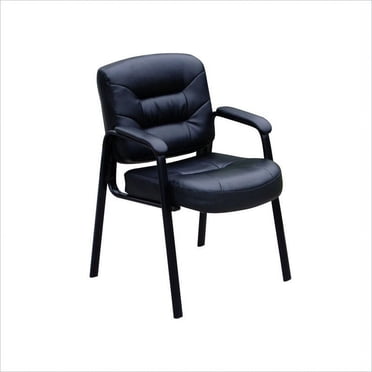 Boss Office Products Fauteuil d'Appoint en Cuir avec Cadre en Acier