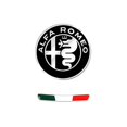 thumbnail image 2 of Kit d'Autocollants Logo Alfa Romeo 51 mm + Drapeau Italie pour Intérieur Giulia Stelvio, 2 of 4
