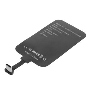 Type C Chargeur sans fil, Adaptateur de charge sans fil en plastique PCB Bobine de cuivre rapide 5V 2A Entrée pour l'extérieur