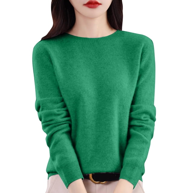Kcodviy Femmes Décontracté Couleur Unie Haut Thermique et Bas Chandail de Base Ajusté Col Roulé Haut Thermique pour Femmes Haut Tricoté à Manches Longues