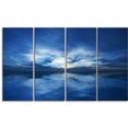thumbnail image 2 of Blue Waters and Blue Sky Sunset - Modern Seascape Canvas Artwork, 2 of 3