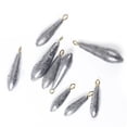 thumbnail image 3 of TopOne Raindrop Streamlined Shape Fishing Weights Fishing Lead Sinker For Bottom Fishing Sea Fishing, 3 of 7