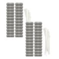 thumbnail image 1 of Oleegame 2PC Lint Washer Filter Washing Machine Filter Hose Mesh Drain Screen Trap Stainless Sink Silver, 1 of 9