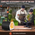 thumbnail image 4 of VEVOR Propane Forge Portable, Single Burner Tool and Knife Making, Large Capacity Blacksmith Farrier Forges, Mini Furnace Blacksmithing, Gas Forging Tools and Equipment, Complete Kit, 4 of 9
