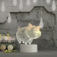 thumbnail image 1 of Agiferg 3D USB Acrylic Night Light LED Table Desk Bedroom Decor Gift Warm White Lamp, 1 of 2
