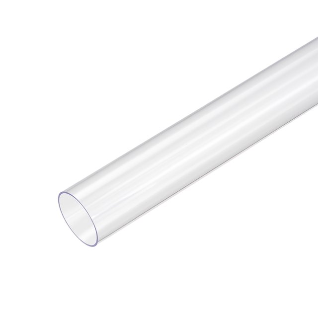 Unique Bargains 3pcs PVC Rigid Round Clear Tubing 7/8-inch ID x 1-inch OD 1.6ft