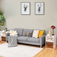 thumbnail image 3 of Gymax Set of 2 Nightstands Side End Table Storage Cabinet Shelf Living Room White, 3 of 9