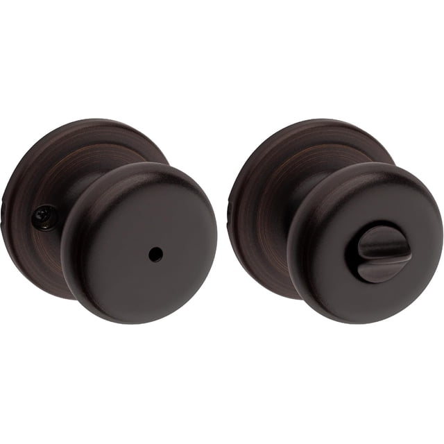 Troy Matte Front Door Knob with Lock and Key Exterior/Interior Door Handles with Lock Keyed Entry Door Knobs for Front Door Bedroom Bathroom & Office Traditional Home Décor