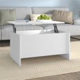 thumbnail image 1 of vidaXL Coffee Table White 80x55.5x41.5 cm Engineered Wood, 1 of 5