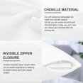 thumbnail image 4 of PiccoCasa Soft Water Repellent Throw Pillow Covers White 18x18 Inch, 4 of 7