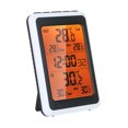 thumbnail image 1 of Indoor Outdoor Wireless Thermometer Digital Room Temperature Monitor Up to 328ft Away with Time Alarm, 1 of 7