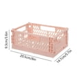 thumbnail image 3 of Aodebiao Foldable Plastic Small Baskets for Organizing and Storage, Collapsible Storage Crate for Home Bedroom Office Classroom Drawer Organizers, 3 of 6