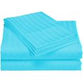 thumbnail image 5 of 700 Thread Count 100% Egyptian Cotton 3-Piece Fitted Sheet ( 1 Fitted Sheet + 2 Pillow Covers) 30 Inches Deep Pocket Size Stripe Pattern, 5 of 5