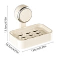 thumbnail image 2 of Plastic Storage Box,Suction Cup Wall Mounted Soap Box - No Punch Bathroom Soap Storage Rack for Household, 2 of 6