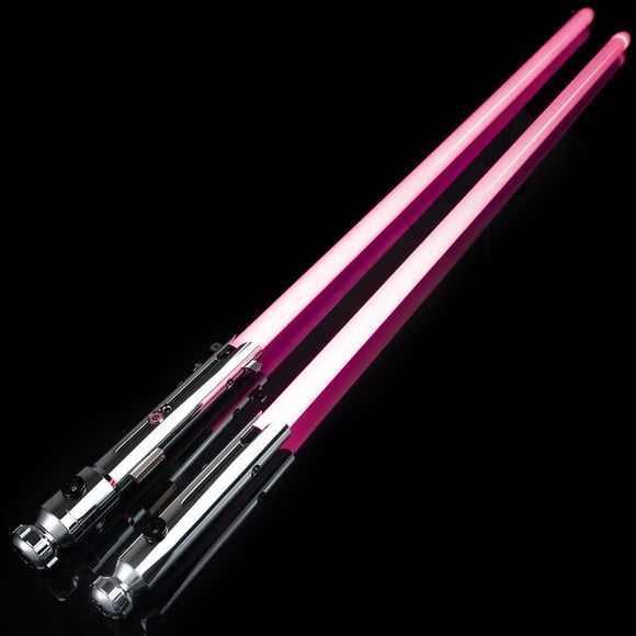 Saber X's Ensemble de Sabres Laser Doubles Personnalisés - Garde en Métal, Clignotement sur Affrontement, Balancement Fluide - Ensemble de Frappes Saber - Xenopixel - 72 cm et 92 cm