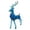 Blue, variant on Reindeer Figurines Ornament Nordic Deer Figurines Deer Statue Decor Animal Red