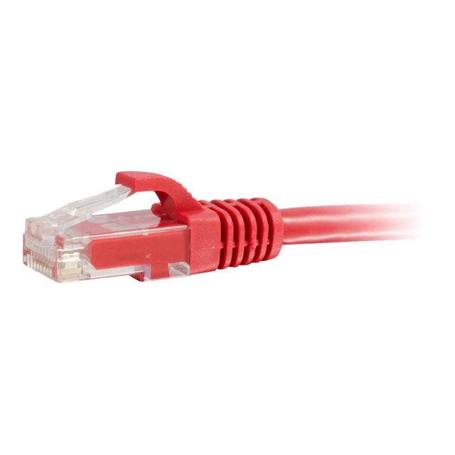 C2G Câble Ethernet de Réseau Cat6a Sans Accroc Non Blindé (UTP) de 7 Pi - Rouge - Câble de Patch - RJ-45 (m) vers RJ-45 (m) - 7 Pi - UTP - CAT 6a - Moulé, Sans Accroc - Rouge