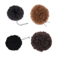 thumbnail image 3 of Baohd Effortless Afro Puff Drawstring Ponytail Bun Short Afro Kinky Puff Synthetic Brown Black 1Set, 3 of 6