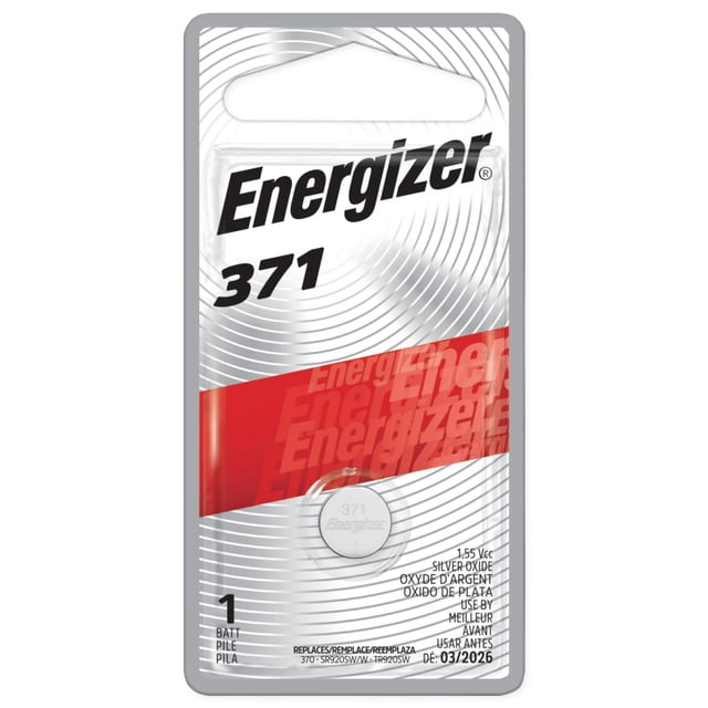 Pile miniature Energizer 371 à l’oxyde d’argent