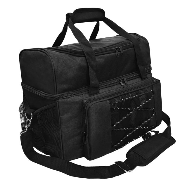 pitrice Sac de Quilles pour 2 Balles Quilles Professionnelles avec Fourre-Tout Fermeture Éclair Poignée Double